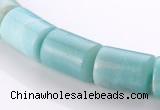 CAM76 13*15mm natural amazonite column gemstone beads Wholesale