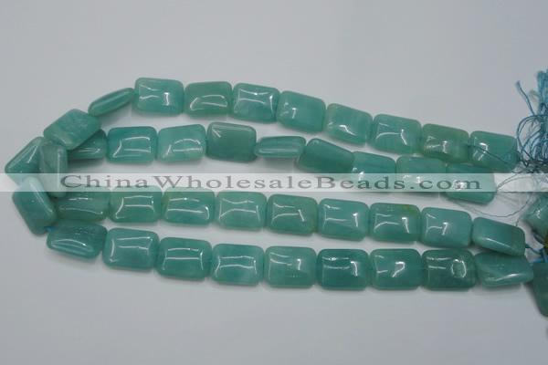 CAM935 15.5 inches 15*20mm rectangle amazonite gemstone beads wholesale