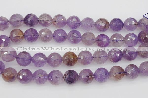 CAN156 15.5 inches 16mm faceted round natural ametrine beads