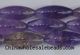 CAN178 15.5 inches 12*30mm rice natural ametrine gemstone beads