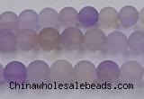CAN200 15.5 inches 4mm round matte ametrine beads wholesale
