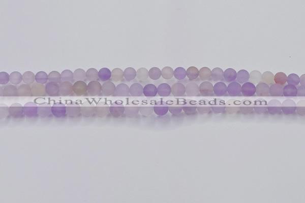 CAN200 15.5 inches 4mm round matte ametrine beads wholesale