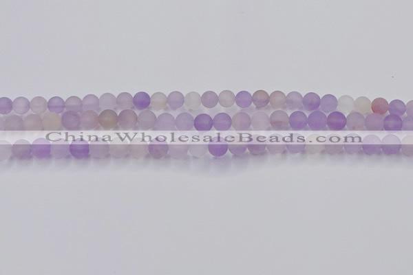 CAN201 15.5 inches 6mm round matte ametrine beads wholesale