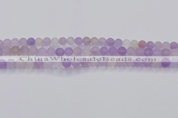 CAN202 15.5 inches 8mm round matte ametrine beads wholesale