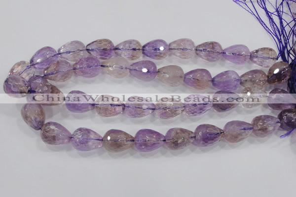 CAN25 15.5 inches 15*20mm faceted teardrop natural ametrine beads