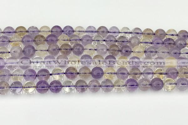 CAN261 15.5 inches 8mm round ametrine gemstone beads