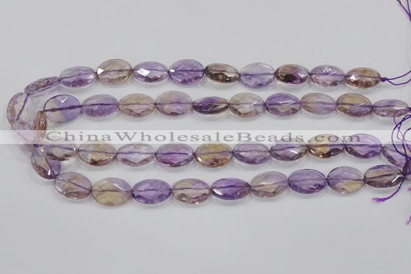 CAN33 15.5 inches 13*18mm faceted oval natural ametrine beads