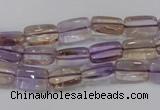 CAN37 15.5 inches 8*12mm rectangle natural ametrine gemstone beads