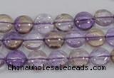 CAN41 15.5 inches 12mm flat round natural ametrine gemstone beads