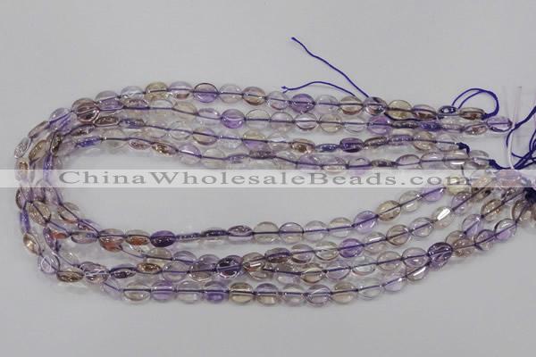 CAN46 15.5 inches 8*10mm oval natural ametrine gemstone beads