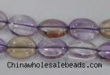 CAN48 15.5 inches 10*14mm oval natural ametrine gemstone beads