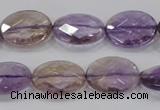 CAN56 15.5 inches 12*16mm faceted oval natural ametrine beads