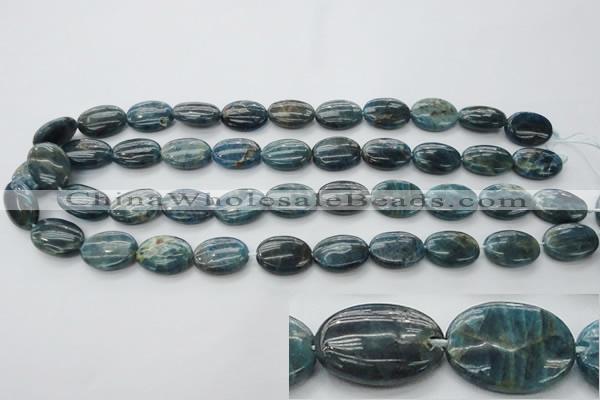 CAP323 15.5 inches 13*18mm oval natural apatite gemstone beads