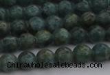 CAP500 15.5 inches 6mm round natual green apatite beads