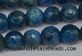 CAP522 15.5 inches 8mm faceted round apatite gemstone beads