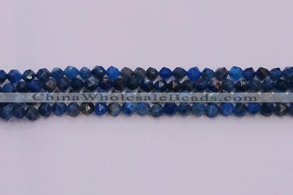 CAP561 15.5 inches 6mm faceted nuggets apatite gemstone beads