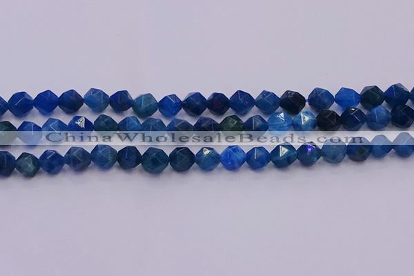 CAP572 15.5 inches 8mm faceted nuggets apatite gemstone beads