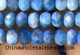 CAP616 15.5 inches 3*5mm faceted rondelle apatite gemstone beads