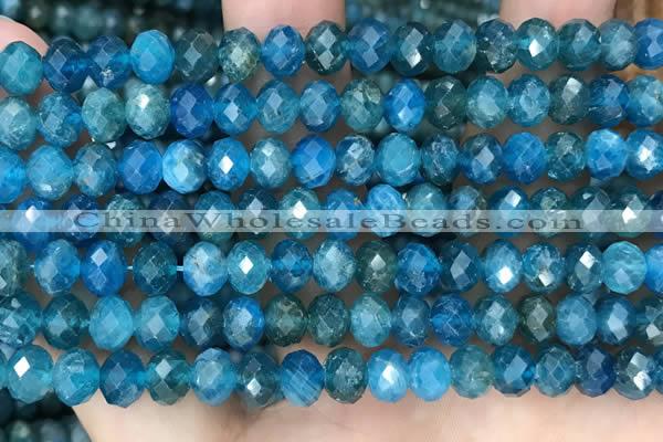 CAP619 15.5 inches 5*7mm - 5*8mm faceted rondelle apatite beads