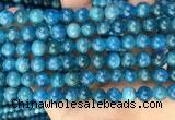 CAP652 15.5 inches 8mm round natural apatite beads wholesale