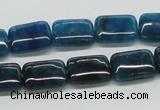 CAP69 15.5 inches 10*14mm rectangle dyed apatite gemstone beads