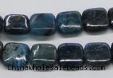 CAP72 15.5 inches 12*12mm square dyed apatite gemstone beads wholesale