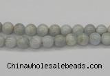 CAQ100 15.5 inches 4mm round AB grade natural aquamarine beads