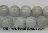 CAQ106 15.5 inches 16mm round AB grade natural aquamarine beads