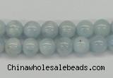 CAQ108 15.5 inches 6mm round A grade natural aquamarine beads