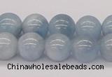 CAQ118 15.5 inches 12mm round AA grade natural aquamarine beads