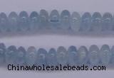 CAQ138 15.5 inches 3*6mm rondelle natural aquamarine beads