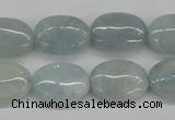 CAQ144 15.5 inches 13*18mm oval natural aquamarine beads wholesale