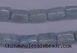 CAQ152 15.5 inches 8*12mm rectangle natural aquamarine beads