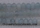 CAQ161 15.5 inches 3*4mm rondelle natural aquamarine beads