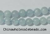 CAQ201 15.5 inches 8mm round natural aquamarine beads wholesale