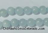CAQ202 15.5 inches 10mm round natural aquamarine beads wholesale