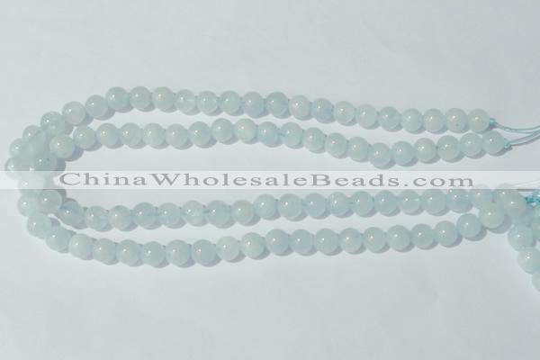 CAQ202 15.5 inches 10mm round natural aquamarine beads wholesale