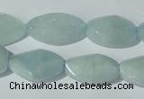 CAQ213 15.5 inches 14*22mm twisted natural aquamarine beads