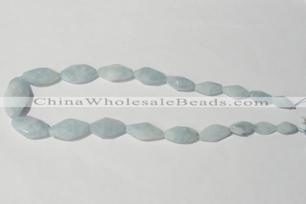 CAQ214 15.5 inches multi-size twisted natural aquamarine beads