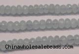 CAQ305 15.5 inches 4*7mm faceted rondelle natural aquamarine beads