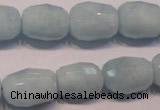CAQ318 15.5 inches 13*18mm faceted nuggets natural aquamarine beads