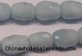 CAQ318 15.5 inches 13*18mm faceted nuggets natural aquamarine beads