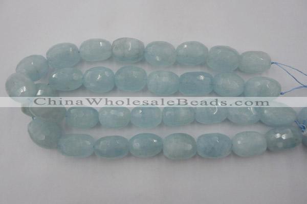 CAQ416 15.5 inches 18*25mm faceted nuggets natural aquamarine beads