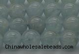 CAQ502 15.5 inches 8mm round natural aquamarine beads