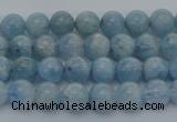 CAQ509 15.5 inches 6mm round A+ grade natural aquamarine beads