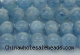 CAQ527 15.5 inches 6mm round AA+ grade natural aquamarine beads