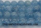 CAQ544 15.5 inches 6mm round AAAA grade natural aquamarine beads