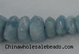 CAQ61 5*8mm – 10*16mm faceted nuggets natural aquamarine beads