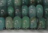 CAQ612 15.5 inches 6*10mm rondelle aquamarine gemstone beads