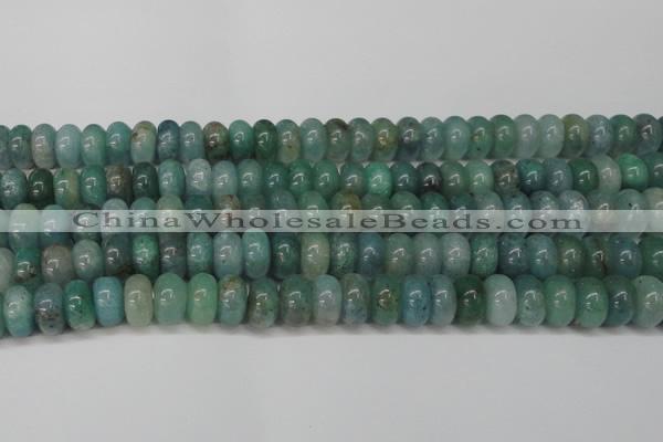 CAQ613 15.5 inches 7*12mm rondelle aquamarine gemstone beads